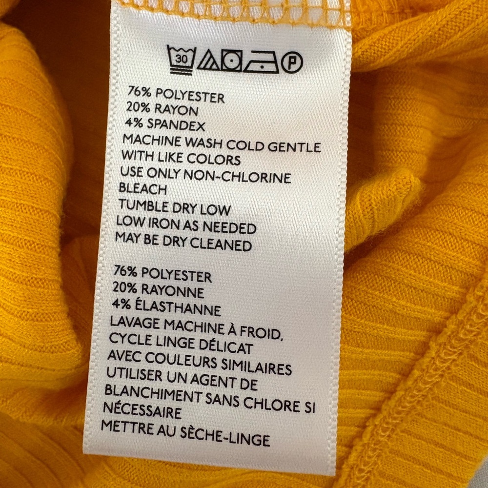 Small Urban Outfitters Yellow Tie Front Cropped Top - Picture 7 of 10